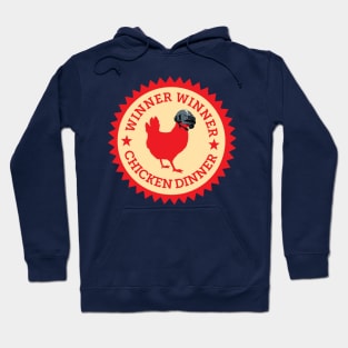 Winner Winner Chicken Dinner - Chicken Helment Stamp Hoodie